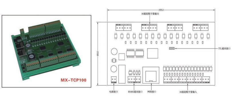 TCP 1/O擴(kuò)展輸入/輸出模塊(MX-TCP100)